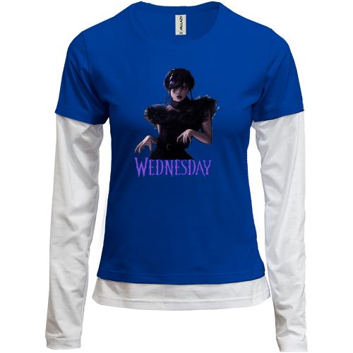Комбінований лонгслів Wednesday (АРТ2)