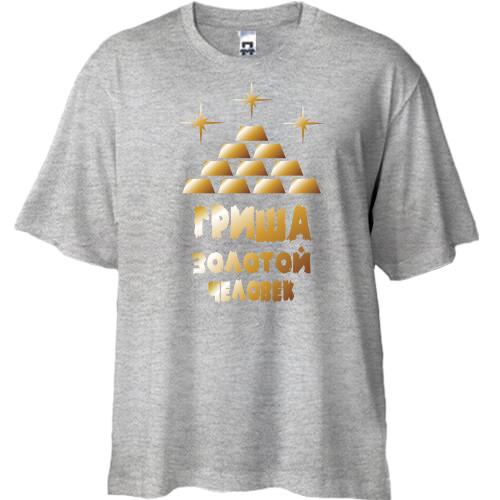 Футболка Oversize с надписью 