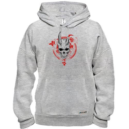 Худи с демоническим черепом