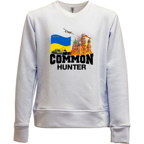Детский свитшот без начеса Common Hunter с горящей Москвой