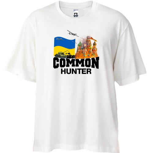 Футболка oversize Common Hunter с горящей Москвой