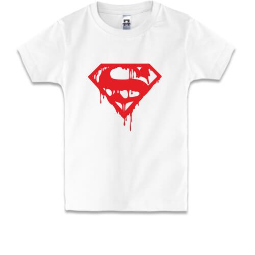 Детская футболка Кровавый супермен