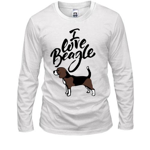 Лонгслив I love my beagle