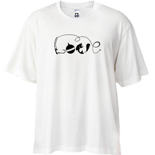 Футболка Oversize Love fishing