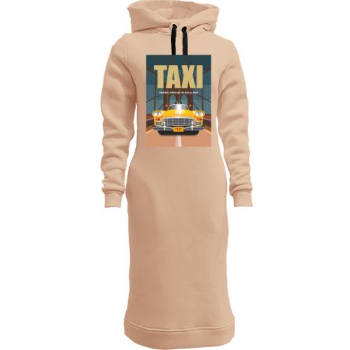 Жіноча толстовка-плаття з постером з т.с. Taxi