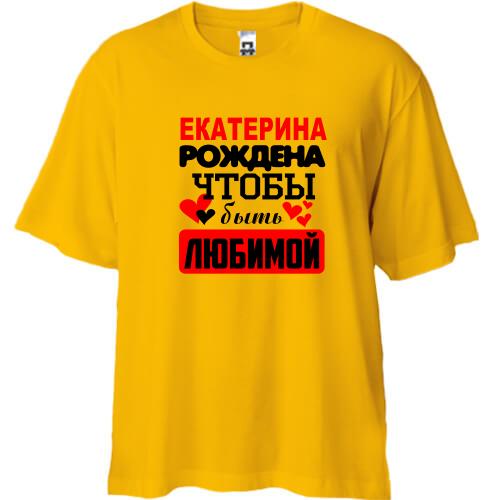 Футболка Oversize с надписью 