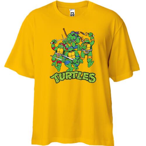 Футболка Oversize с черепашками Ниндзя  (м.ф Черепашки Ниндзя)