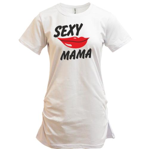 Подовжена футболка Sexy мама
