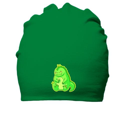 Бавовняна шапка з добрим зеленим драконом