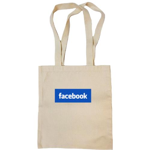 Сумка шопер з логотипом Facebook