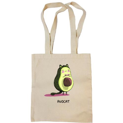 Сумка шопер з котом авокадо (Avocat)