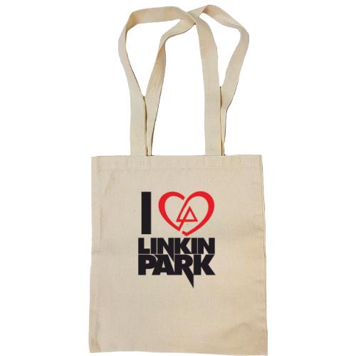 Сумка шопер I love linkin park (Я люблю Linkin Park)
