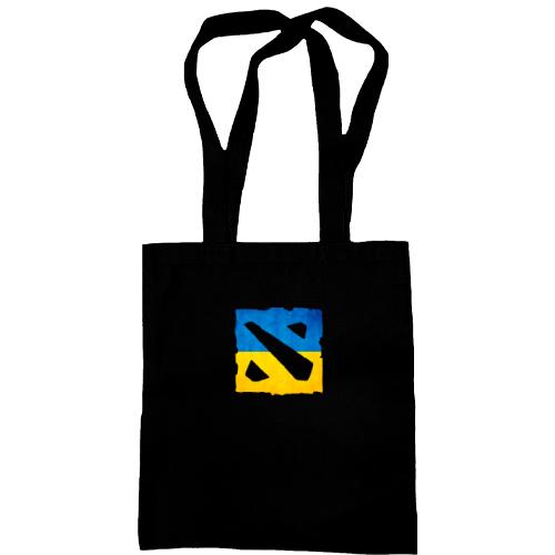 Сумка шопер з логотипом Dota 2 в українському стилі