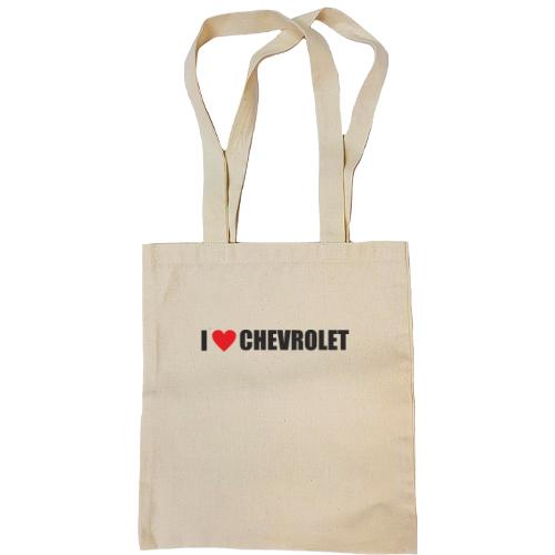 Сумка шоппер I love Chevrolet