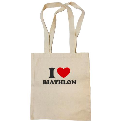 Сумка шопер Я люблю Біатлон - I love Biathlon