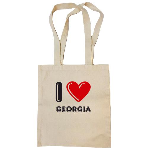 Сумка шоппер I love Georgia