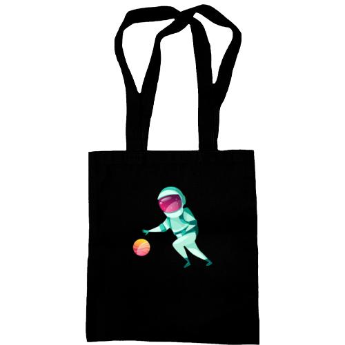 Сумка шоппер с космонавтом баскетболистом