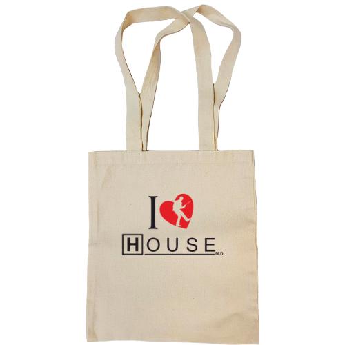 Сумка шопер I love House