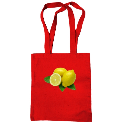 Сумка шоппер с лимонами