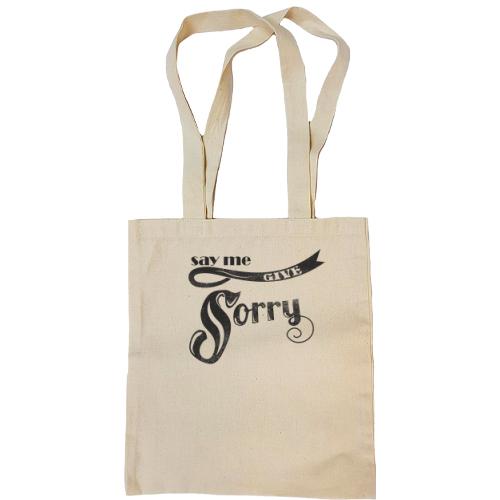 Сумка шоппер say me give sorry
