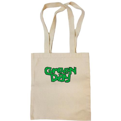 Сумка шоппер Green day (Street art logo)