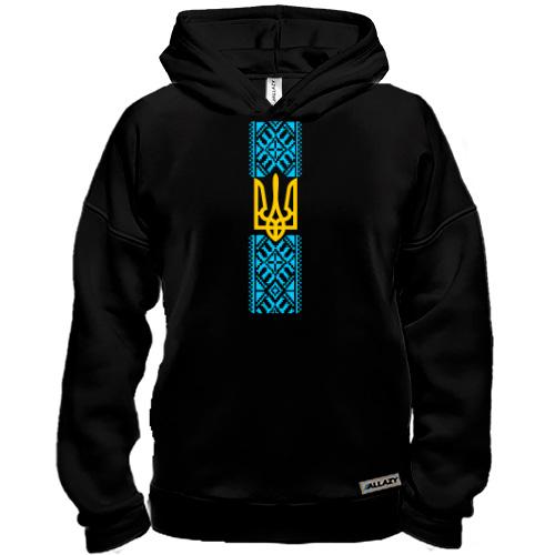 Худи BASE Вышиванка с гербом Украины