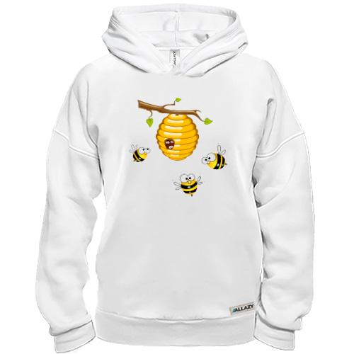 Худі BASE з бджолиним вуликом і бджолами