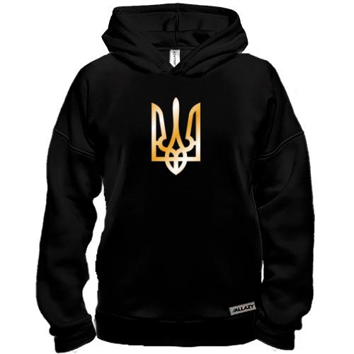 Худи BASE с гербом Украины (gold)