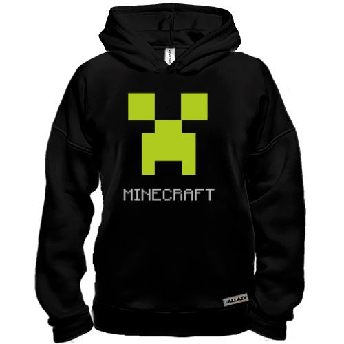 Худі BASE Minecraft logo grey