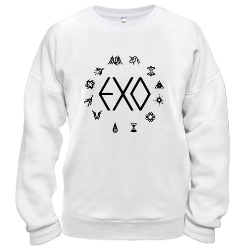Свитшот EXO с иконками