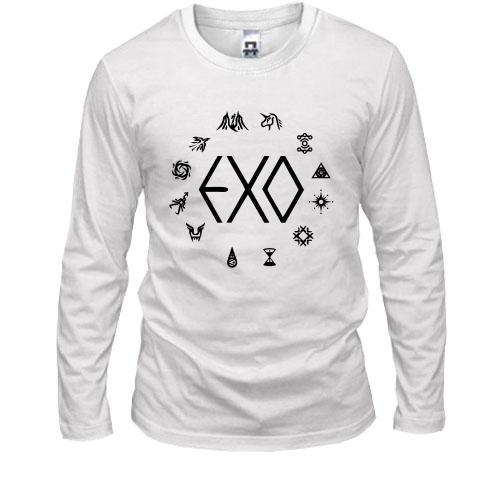 Лонгслив EXO с иконками