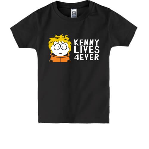 Детская футболка  Kenny lives forever