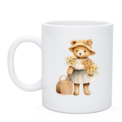 Чашка Ведмедик Тедді з сумкою