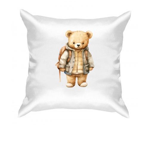 Подушка Ведмедик Тедді з рюкзаком