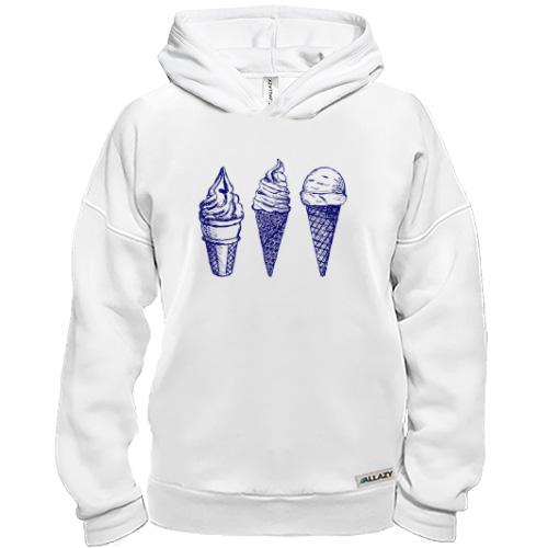 Худі BASE Ice cream графіті