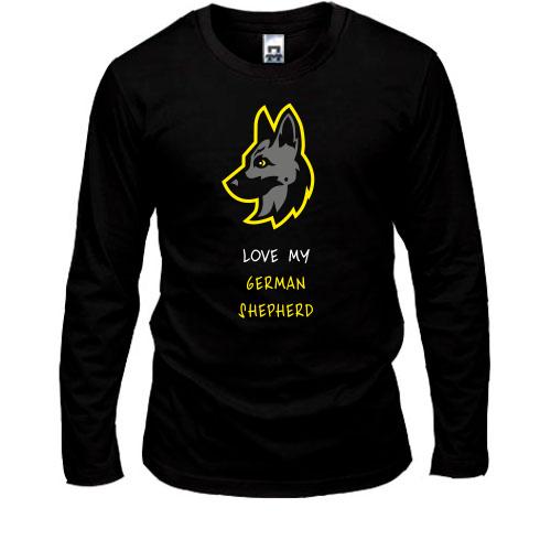 Лонгслив Love My German Shepherd