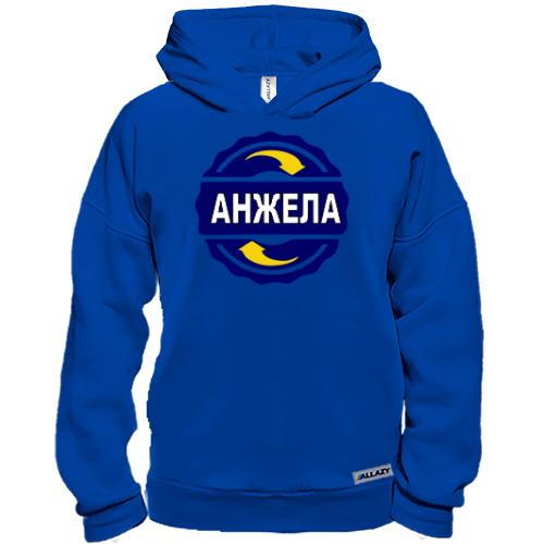 Худи BASE с с именем Анжела в круге