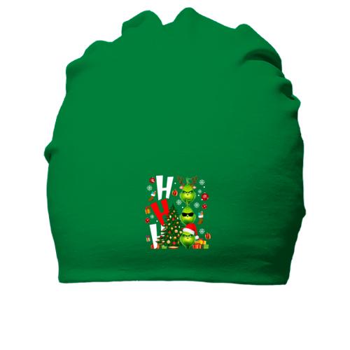 Бавовняна шапка з різдвяними грінчами 