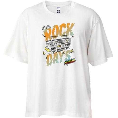 Футболка Oversize Rock Days Бум бокс