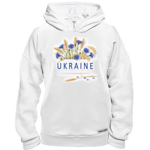 Худи BASE с цветами Ukraine