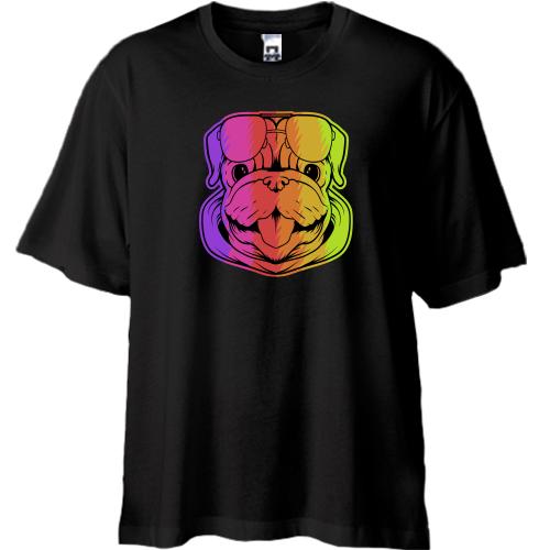 Футболка Oversize Rainbow Dog