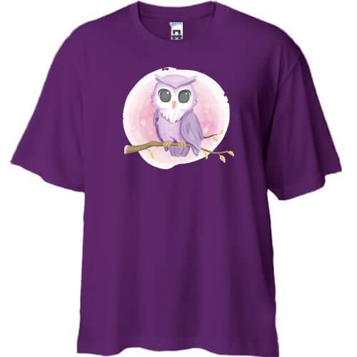 Футболка Oversize з милою совою