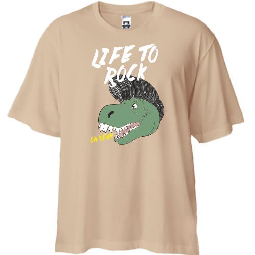 Футболка Oversize Life to rock