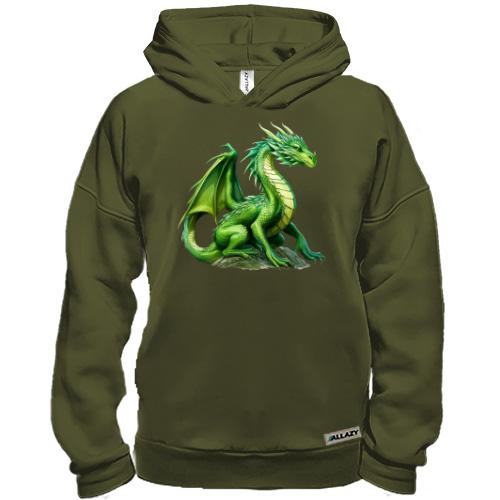 Худі BASE Зелений дракон (2)