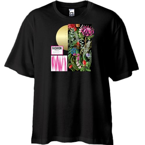 Футболка Oversize Fashion Basic Flowers
