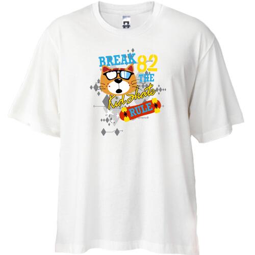 Футболка Oversize Break the Kid Skate rule