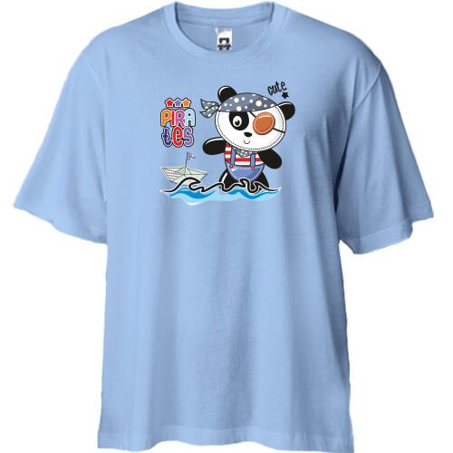 Футболка Oversize Cute Pirates Panda