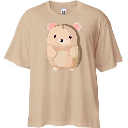 Футболка Oversize Кругленький ведмедик
