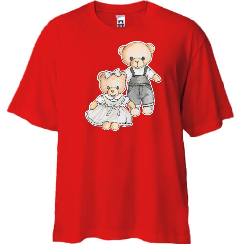 Футболка Oversize Медвежата в костюмах