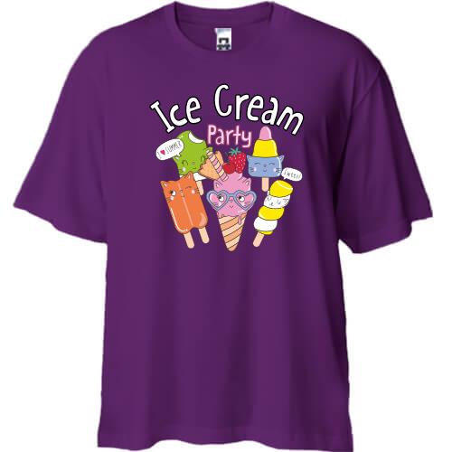 Футболка Oversize Ice Cream Party